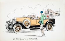 La Fiat triomphe a Deauville, from White Bottoms pub. 1927