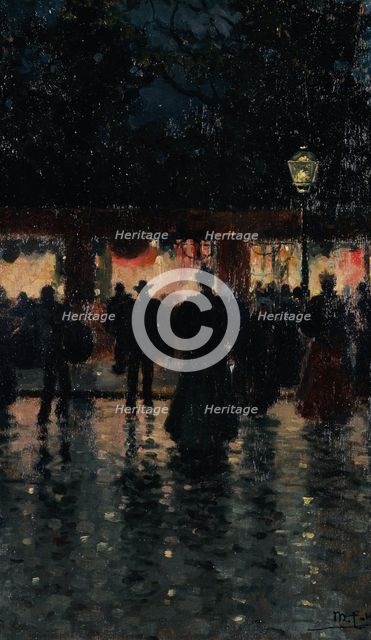 La fiera dei morti (The Fair of the Dead), 1914. Creator: Catti, Michele (1855-1914).