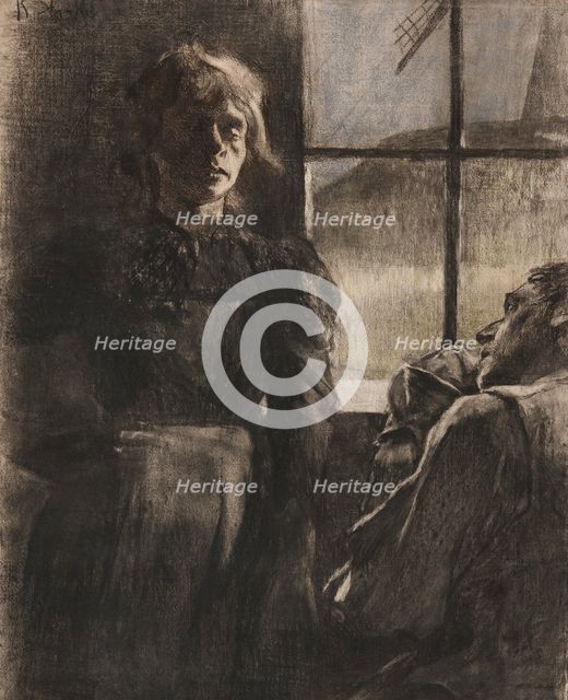 "La fille de l'aveugle". Creator: Konrad Starke.