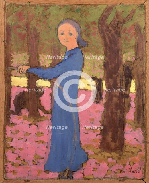 La fillette au cerceau, ca 1891. Creator: Vuillard, Édouard (1868-1940).