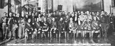 La Fin d'une Regime et d'un Regne; Une des dernieres solennités du regne: audience des..., (1917). Creator: Unknown