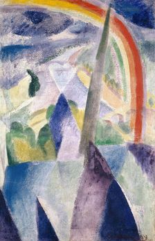 La flèche de Notre-Dame (Vue de Paris, Notre-Dame) , 1909-1914. Creator: Delaunay, Robert (1885-1941)
