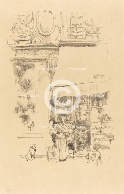 La Fruitière de la rue de Grenelle, 1894. Creator: James Abbott McNeill Whistler.