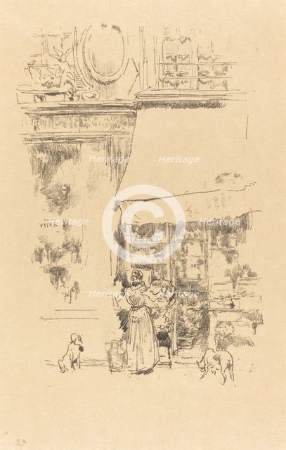 La Fruitière de la rue de Grenelle, 1894. Creator: James Abbott McNeill Whistler.