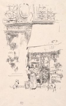 La frutière de la Rue de Grenelle, 1874. Creator: James McNeill Whistler (American, 1834-1903)