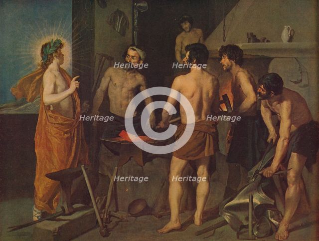 'La Fragua De Vulcano', (Apollo in the Forge of Vulcan), 1629, ( c1934). Artist: Diego Velasquez.