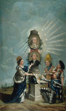 La France reçoit des trois ordres les voeux de toute la Nation.., c1791. Creator: Dubois