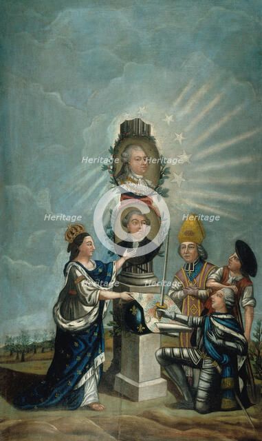 La France reçoit des trois ordres les voeux de toute la Nation.., c1791. Creator: Dubois.