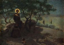 La fuite en Egypte, c.1915. Creator: Edmond Tapissier