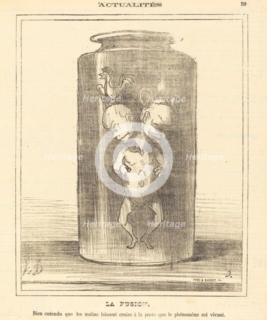 La fusion, 1872. Creator: Honore Daumier.