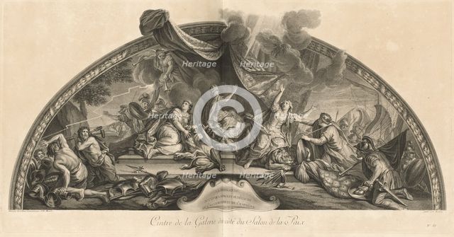 La Hollande accepte la paix et se détache de l'Allemagne et de l'Espagne 1678...[pl. 33], pub 1752. Creators: Jean-Baptiste Masse, Benoit Audran II.