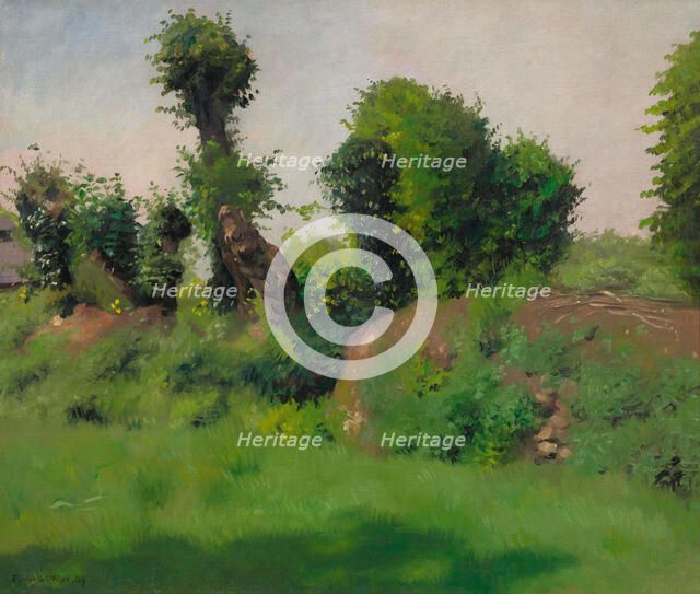 La haie, Honfleur, 1909. Creator: Vallotton, Felix Edouard (1865-1925).