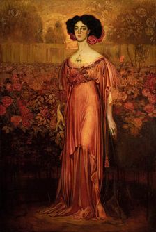 La hermana de las rosas (The Sister of the Roses), 1908. Creator: Néstor, (Néstor Martín-Fernández de la Torre) (1887-1938)