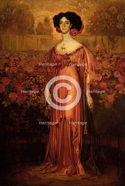 La hermana de las rosas (The Sister of the Roses), 1908. Creator: Néstor, (Néstor Martín-Fernández de la Torre) (1887-1938).