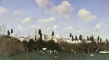 La Huerta del Retiro, Seville, 1875. Creator: Martín Rico y Ortega