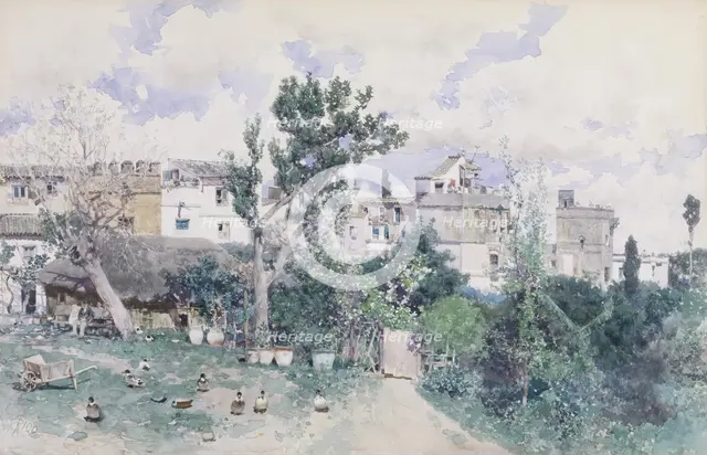 La Huerta, Seville, 1870-1880. Creator: Martín Rico y Ortega.