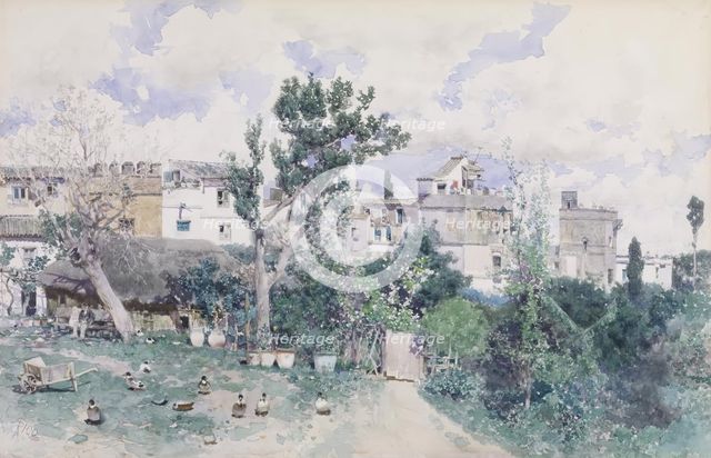 La Huerta, Seville, 1870-1880. Creator: Martín Rico y Ortega.
