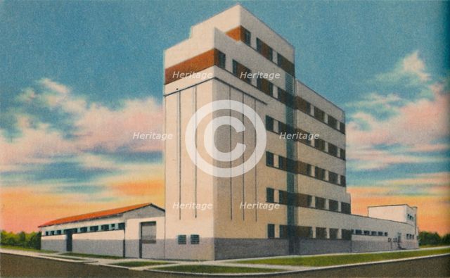 'La Insuperable Wheat Silos and Mills-Generoso Mancini y Cia. S. A., Barranquilla', c1940s. Artist: Unknown.
