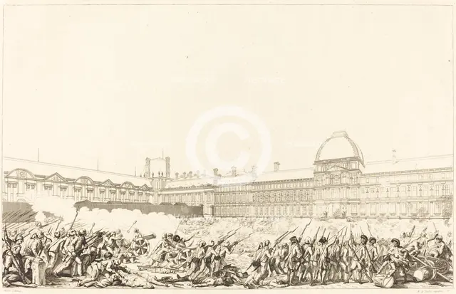 La Journee du 10 aout 1792, probably 1794. Creator: Antoine Jean Duclos.