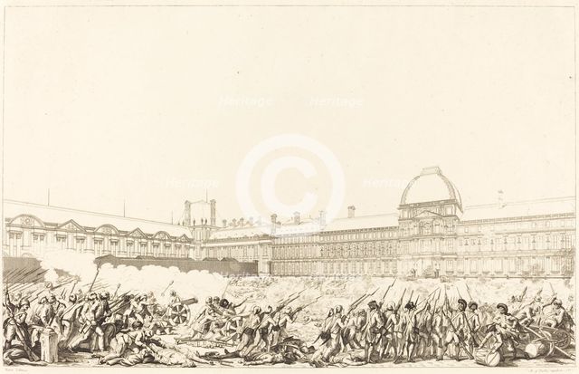 La Journee du 10 aout 1792, probably 1794. Creator: Antoine Jean Duclos.