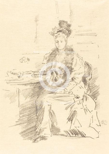 La Jolie New Yorkaise, 1894. Creator: James Abbott McNeill Whistler.