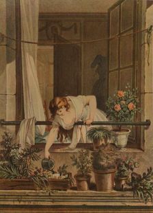 La Jardiniere (Gardening), c1790s, (1913). Artist: Antoine Le Picard de Phelippeaux