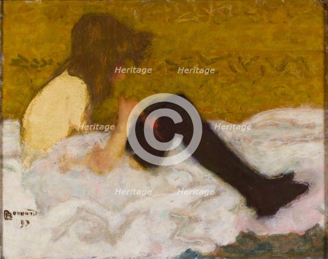 La Jeune fille aux bas noirs, 1893. Creator: Bonnard, Pierre (1867-1947).