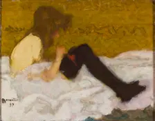 La Jeune fille aux bas noirs, 1893. Creator: Bonnard, Pierre (1867-1947)