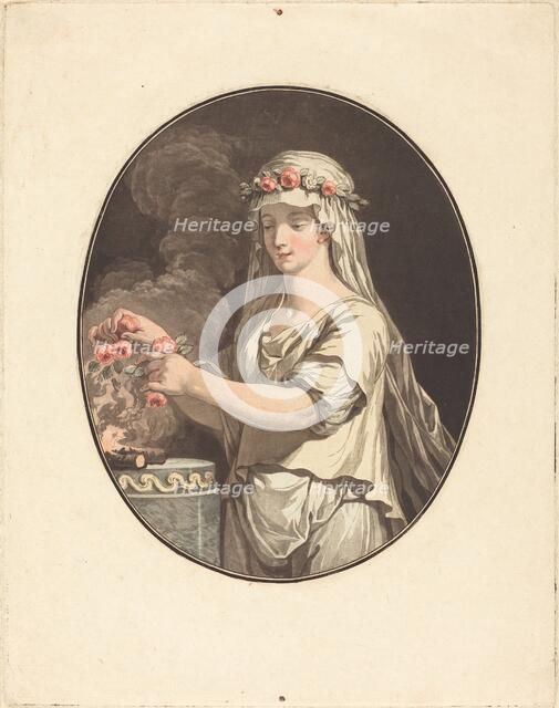 La jeune vestale. Creator: Jean Francois Janinet.