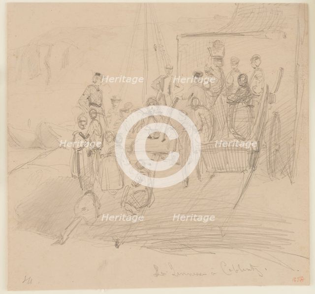 La Jeunesse a Coblentz, 1858. Creator: James Abbott McNeill Whistler.