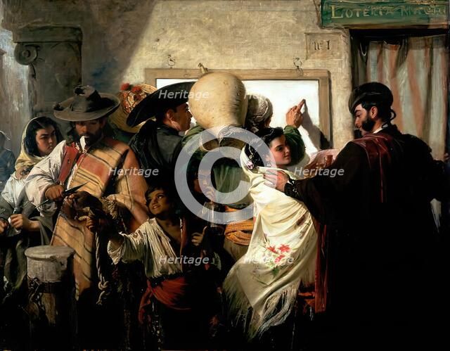 La Loteria Nacional, 1860-1866. Creator: John Phillip.