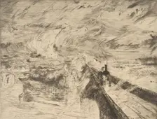 La locomotive, 1873. Creator: Felix Bracquemond