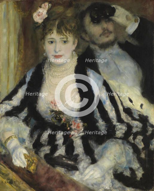 La Loge (The Theatre Box), 1874. Creator: Renoir, Pierre Auguste (1841-1919).