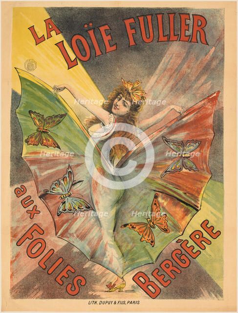 La Loïe Fuller aux Folies Bergère , 1893. Creator: Pal (Jean de Paléologue) (1855-1942).