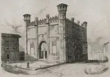 La Lonja or Sa Llotja, (Palma Market), Palma, Majorca, Balearic Islands, 1853. Creator: Antonio Roca Sallent