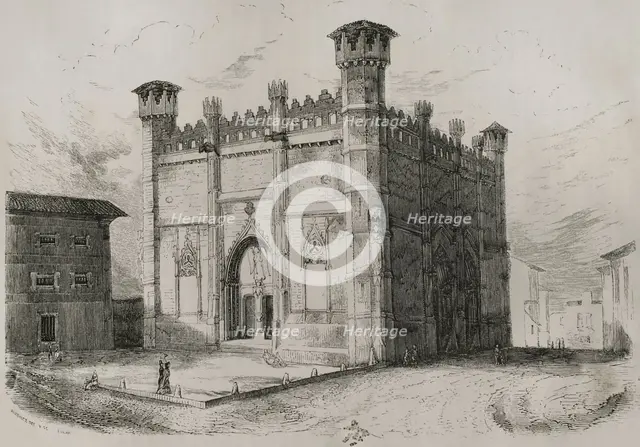 La Lonja or Sa Llotja, (Palma Market), Palma, Majorca, Balearic Islands, 1853. Creator: Antonio Roca Sallent.