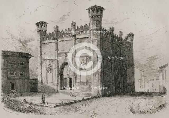 La Lonja or Sa Llotja, (Palma Market), Palma, Majorca, Balearic Islands, 1853. Creator: Antonio Roca Sallent.