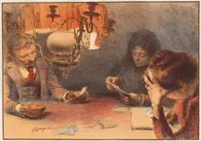La Lampe, 1899?. Creator: François Guiguet (French, 1860-1937); Imprimerie Champenois