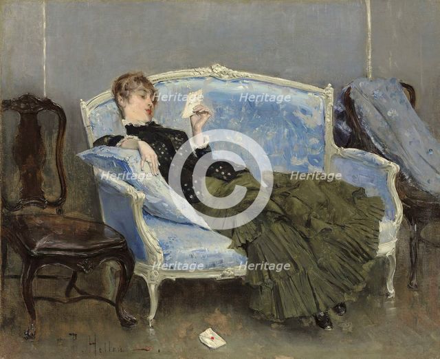 La Lettre, 1880. Creator: Helleu, Paul César (1859-1927).