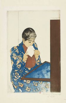La Lettre, 1890-1891. Creator: Mary Cassatt