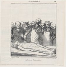 La leçon d'anatomie, 1869. Creator: Honore Daumier