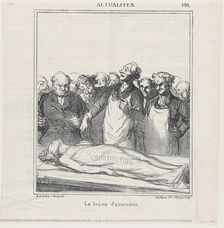 La leçon d'anatomie, 1869. Creator: Honore Daumier