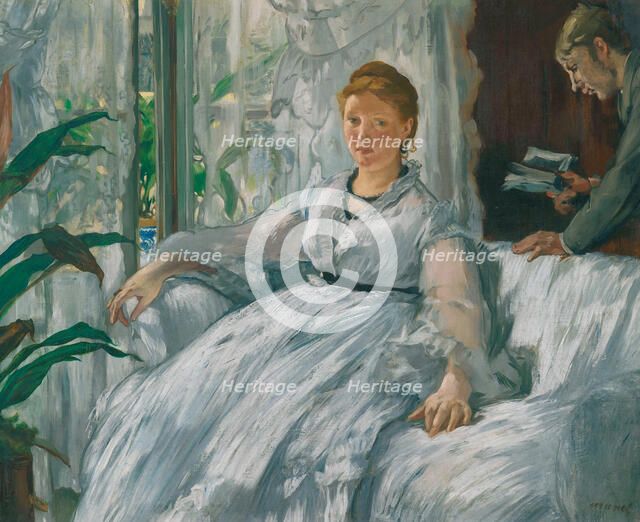 La lecture, 1865-1873.