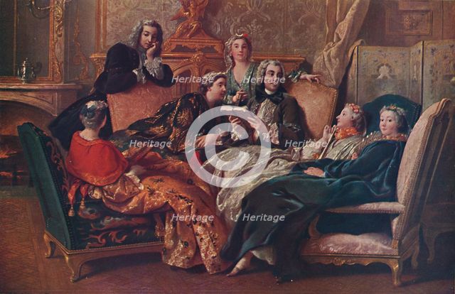 'La lecture de Moliere', 1728, (1937). Artist: Jean Francois de Troy.
