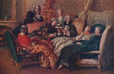 La lecture de Moliere 1728, (1937). Artist: Jean Francois de Troy