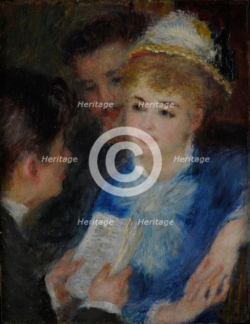 La Lecture du rôle (Play reading), 1876-1877.