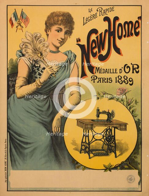 La légère rapide New Home , c. 1889. Creator: Anonymous.
