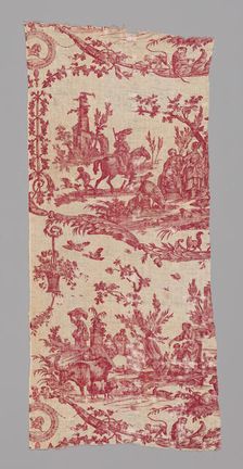 La Liberté Americaine (American Liberty) (Furnishing Fabric), France, 1783/89. Creators: Unknown, Oberkampf Manufactory