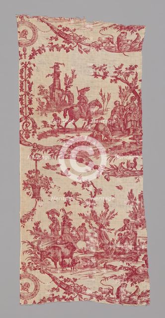La Liberté Americaine (American Liberty) (Furnishing Fabric), France, 1783/89. Creators: Unknown, Oberkampf Manufactory.