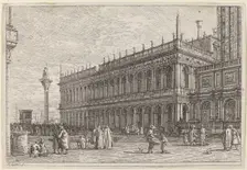 La libreria. V., in or before 1742. Creator: Canaletto